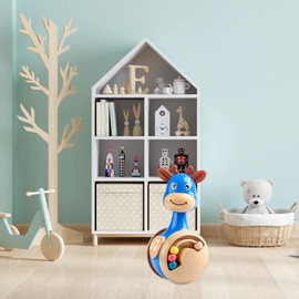 Perfeclan Sliding Tumbler Tumbler Plaything Cognitive Thinking Ability Sounding Toy Crawling Toy for Classroom Birthday Bedroom Boys, Blue