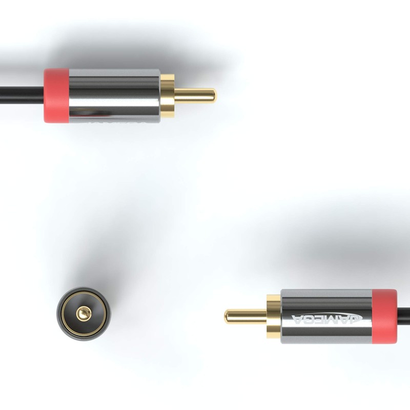 JAMEGA - RCA to Jack Adapter | Aux to RCA