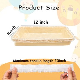 WEWAYKGJ Disposable Plastic Rabbit Cage Liner Guinea Pig Litter Box Liner Small Animal Litter Pan Bags Leak Proof Toilet Film for Bunny Chinchilla Hedgehog Bird