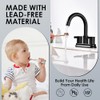 Two Handle 4 inch Black Bathroom Faucet, Bathroom Sink Faucet