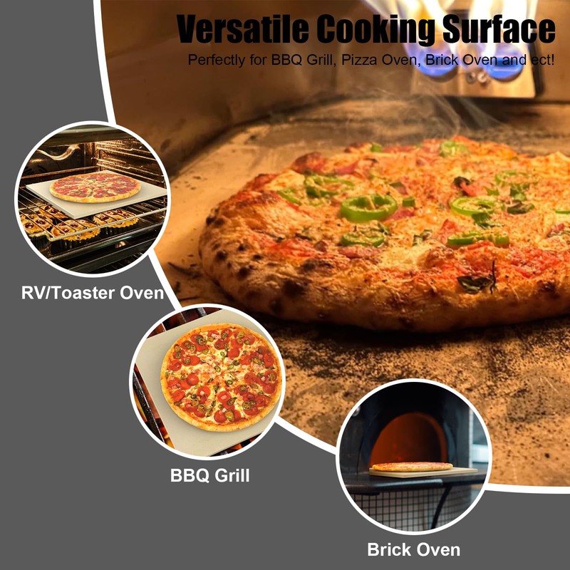 BMMXBI Pizza Stone Replacement for Ooni Karu 16 Multi-Fuel Pizza