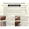 Iwansol Peine Antifrizz De Madera De Sándalo Dorado Antiestático