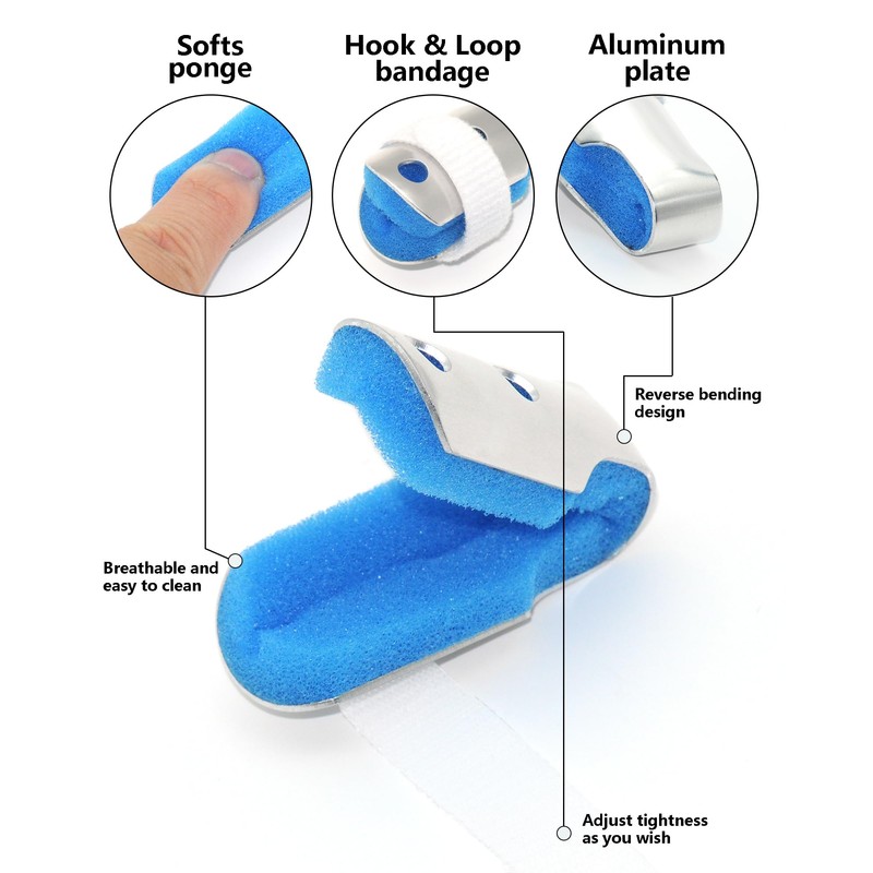 TAROYQASUL Pinky Finger Splint Kids, 2PCS Trigger Finger Splint for
