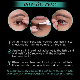 Ardell Natural Lashes Pestañas Postizas 102 Black Demi (Paquete de 4)