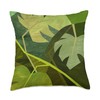 Monstera Deliciosa Cubism Abstract House Plant Variegated Throw Pillow