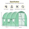 Greenhouse, 10’x7’x7’ Walk-in Greenhouse Heavy Duty Tunnel Greenhouse with 6