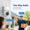Hawkray 2 Pack Indoor Home Security Camera, Plug-in WiFi, 2.4&5GHz