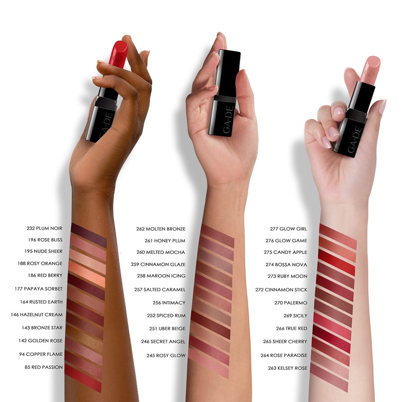 GA-DE True Color Satin Lipstick-142 Golden Rose 4.2g