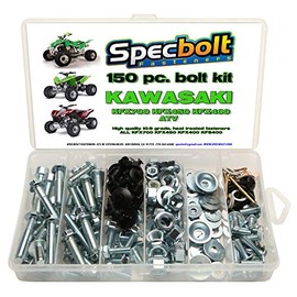 150pc Specbolt ATV Bolt Kit FITS: Kawasaki KFX450R KFX700 KFX 450 700 400 450R KFX450 for Maintenance & Restoration OEM Spec Fasteners