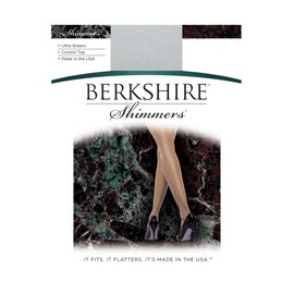 Berkshire womens Shimmers Ultra Sheer Control Top 4429 Pantyhose, Platinum, 4 US