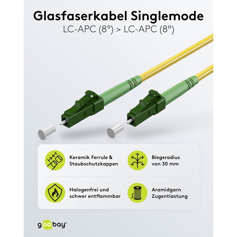 goobay 59627 Fibre Optic Cable (FTTH) / Singlemode (OS2) Simplex