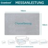 Granbest Super Soft Thick L-Shaped Sofa Cover, Non-Slip Chaise Lounge