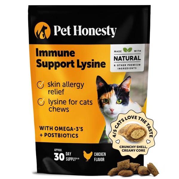 Cat Immune Support Lysine - Cat Allergy Relief - Sneezing,
