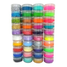 Colibrix 8 Torres Con Todos Los Tonos Y Glitter Base De Agua