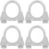 Set of 4 Stainless Steel Brackets M8 x 36 mm