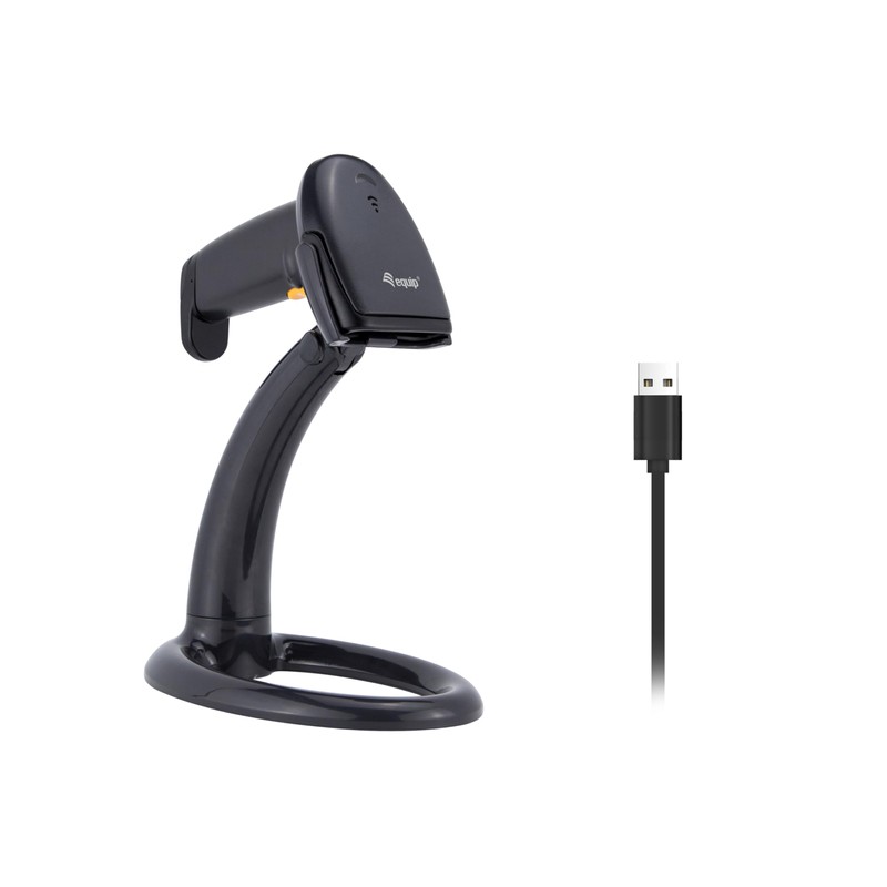Equip 351020 USB 1D Barcode Scanner with Stand