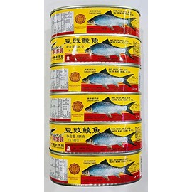 Dace (Fried & Whole) w/ Salted Black Bean in Oil 豆豉鯪魚 6 cans