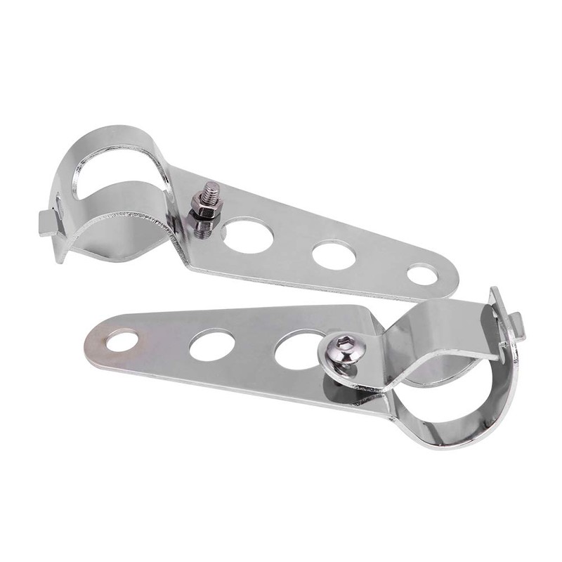 Motorcycle Headlight Bracket, 2Pcs Stainless Steel Headlight Mounting Bracket for