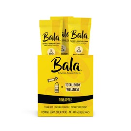 BALA- Paquete de mezcla de bebida de cúrcuma de hidratación  Polvo de electrolitos sin azúcar, recuperación muscular, suppo inmune                    