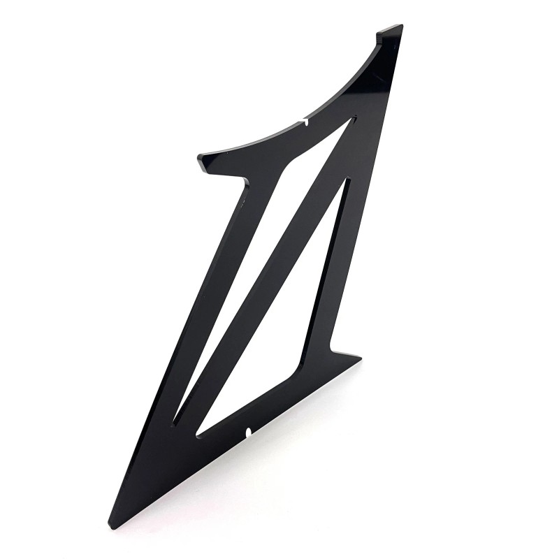 SDeelCase 2 x G1 Gloss Black Spoiler Wing Stabilizer Support
