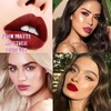 4 Piezas Líquido Labiales, Mate Líquido Labiales Lápiz labial Conjunto,