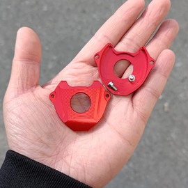 CNC Motorcycle Key Case Cover Compatible with Honda Trail 125 CT125 Hunter cub / Monkey 125 Z125 All Models (Red)