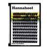 Hannahool Large Pack Wide Stem Cluster Eyelashes D Curl 10-20mm