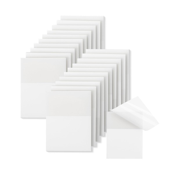 Mr. Pen- Transparent Sticky Notes, 1.5"x2", 20 Pads, 1000 Sheets,