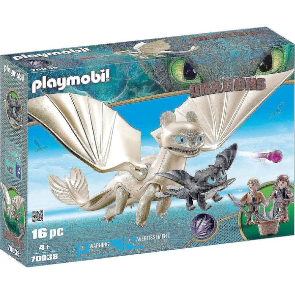 Playmobil How to Train Your Dragon III Light Fury with Baby Dragon & Children