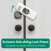 Moonybaby 5 Pack Cupboard Locks for Children, Ergonomically Designed, Enhanced