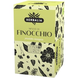 HERBALIA - Fennel Tea in Tea Bags, Fennel Infusion Set with 20 Tea Bags without Metal Clips for Teas and Herbal Teas