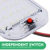 yorpyep 2 PCS Car Dome Light, 48LED Ultra-thin Adjustable High-brightness