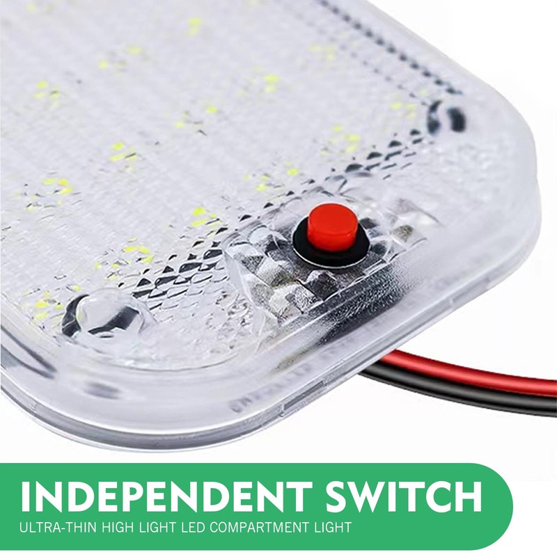 yorpyep 2 PCS Car Dome Light, 48LED Ultra-thin Adjustable High-brightness