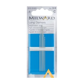 Milward 2133101 Hand Sewing Needles, Long Darners, Silver, Nos.3-9
