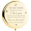 Yountown Gifts for Wife I Love You Wife Gold Compact