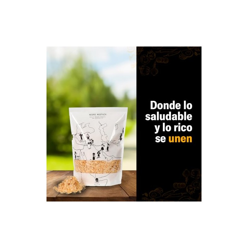 Negro Mostaza Cebolla Blanca Hojuela Deshidratada Cortada Trozos Bolsa 500gr