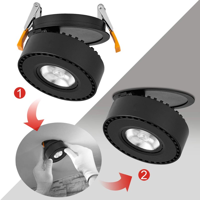 Dr.lazy Indoor 12W LED Recessed Ceiling Spotlights, Ceiling Spots, recessed