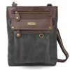 CHALA GEMINI Crossbody Canvas Gift Messenger Bag Black - Cross