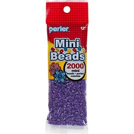 Perler 80-14109 Mini Fuse Bead Craft Supplies, 2000pcs, Purple