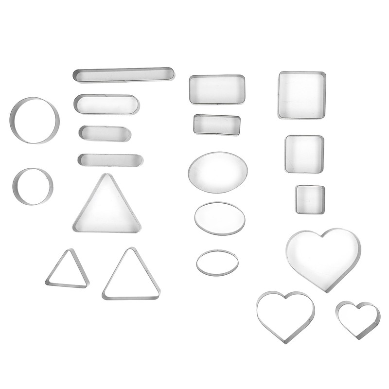 20PCS Leather Die Cutter Round Quadrate Hearts Leather Cutting Dies