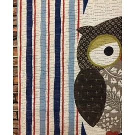 Noren, Noren, Flameproof Noren, Approx. 32.3 x 59.1 inches (82 x 150 cm), Flameproof Owl Blue Matu-14260