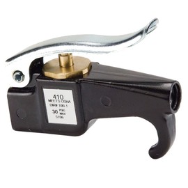 Parker 410 Industrial Blow Gun, Full Pressure, Epoxy Coated Zinc, OSHA, Lever, 1/8"