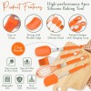 Kitchen 4 Pcs Silicone Kitchen Utensils Non Scratch cooking set