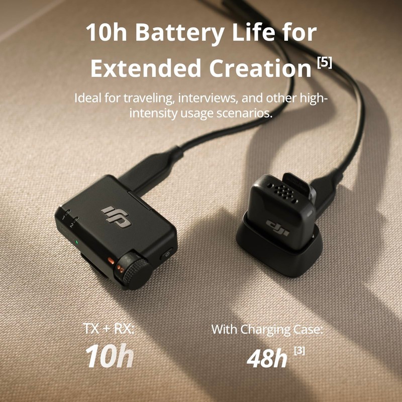 DJI Mic Mini (2 TX + 1 RX), Detail-Rich Audio,