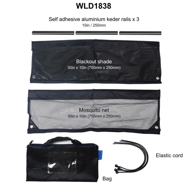 Waterline Design Marine Portlight Rain Sun and Mosquito Net Cap