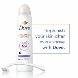 Dove Dove Advanced Care Invisible Dry Spray Antiperspirant Deodorant No White Marks on 100 Colors Sheer Fresh 48-Hour Sweat and Odor Protecting Deodorant for Women 3.8 oz, Pack of 12