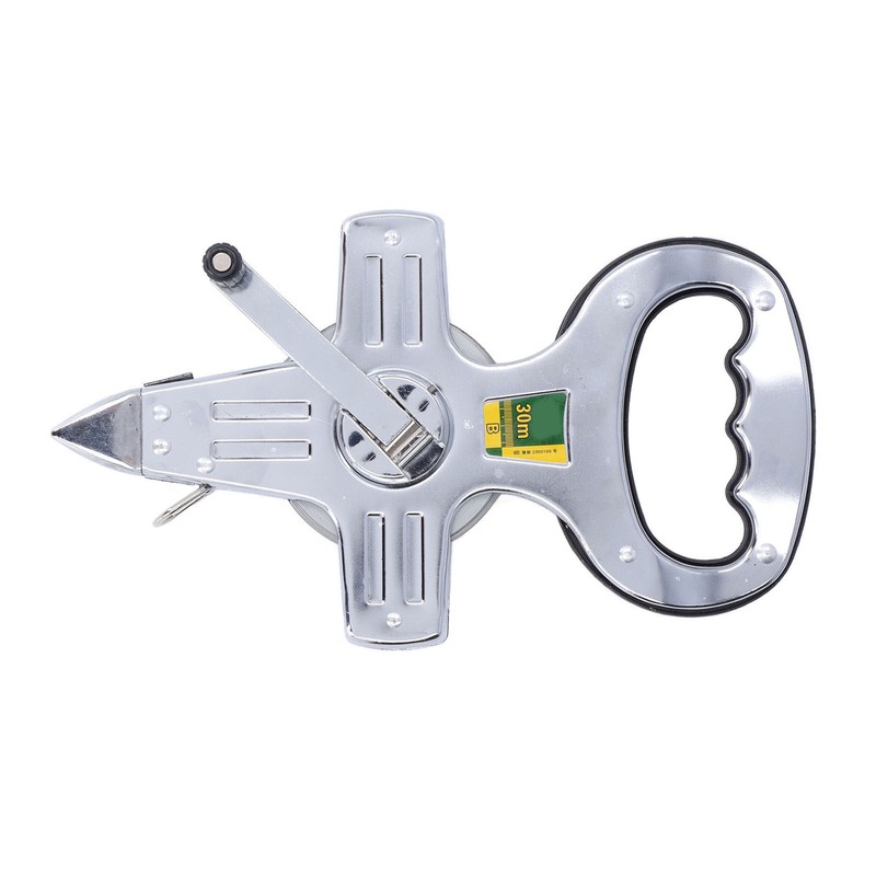 30m Portable Stainless Steel Frame Ruler Thick Durable Hand Operated