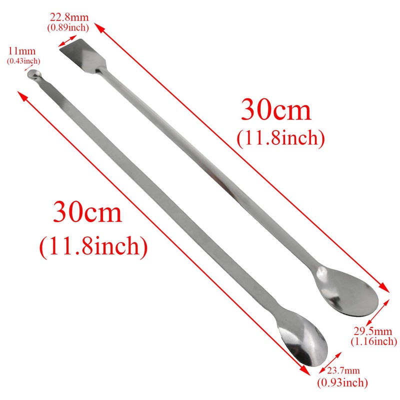 yukata Silver Stainless Steel 30cm Measuring Spoons 20cm Micro Spoon