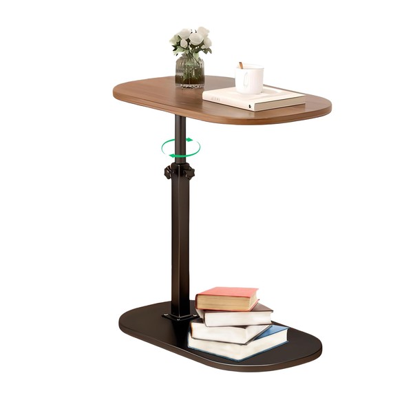 GENDLTHIJ C Shaped End Table for Couch, C Table End