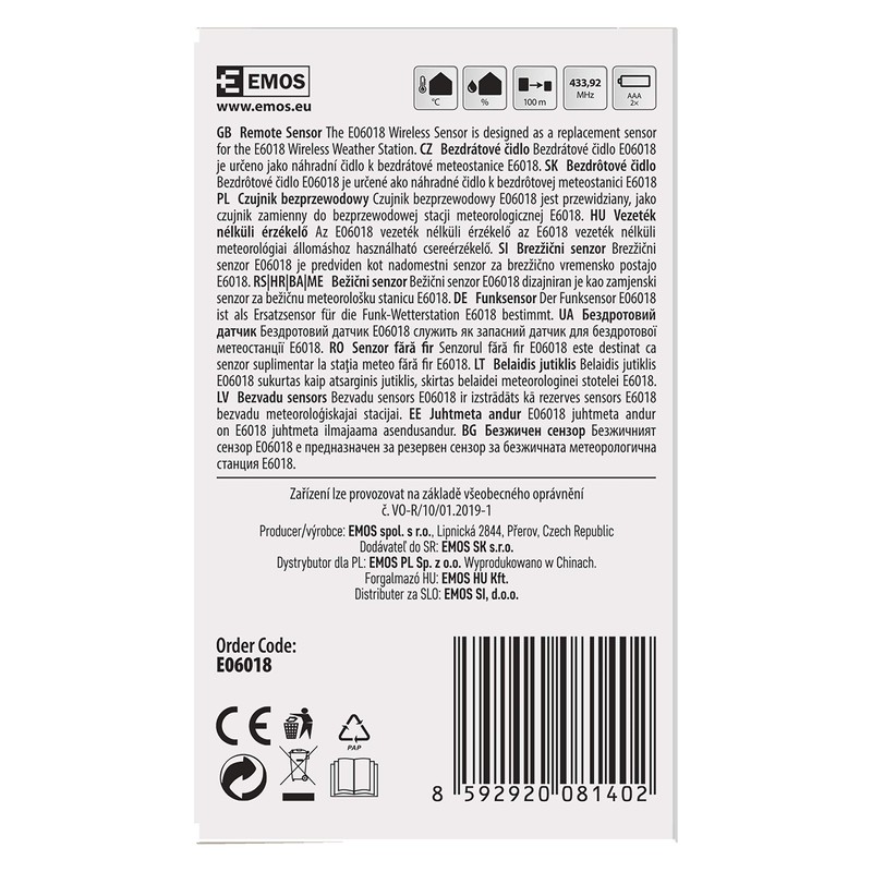 EMOS Wireless Sensor